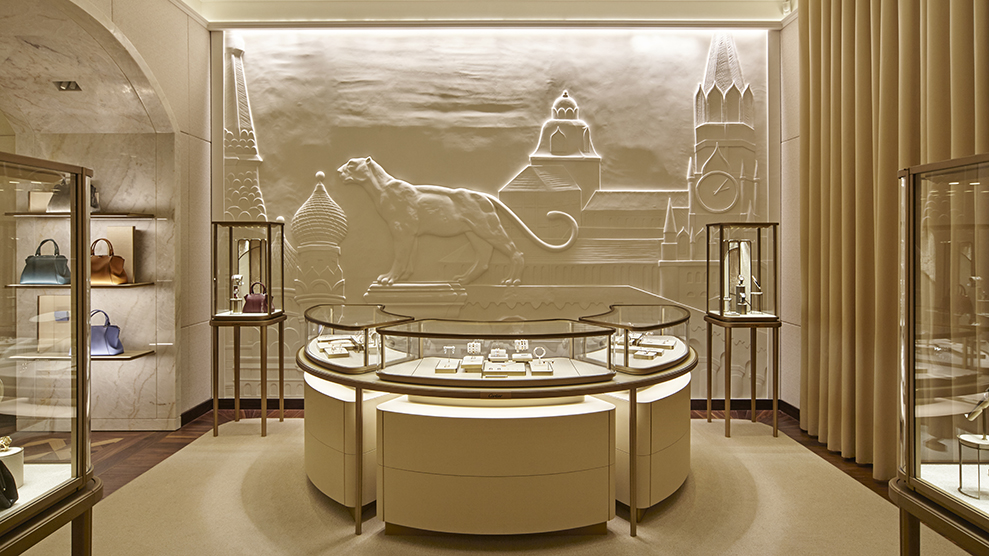 Дом Cartier меняет оформление своих бутиков
